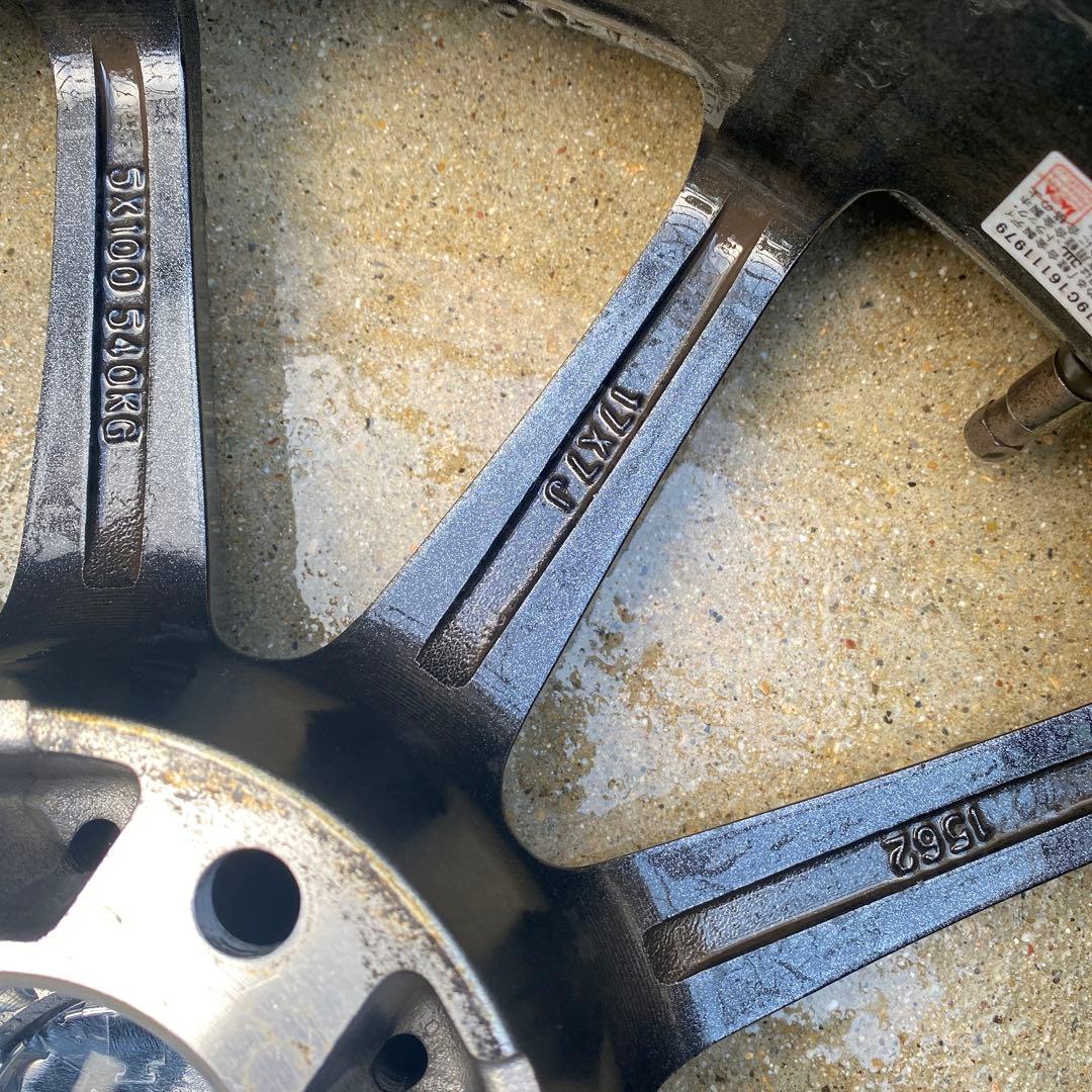 送料込み17インチアルミスタッドレス4本セット