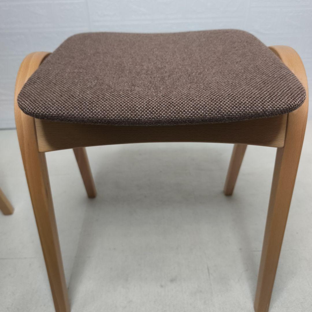 秋田木工 No.202 スツール スタッキングチェア 椅子 2脚 大塚家具