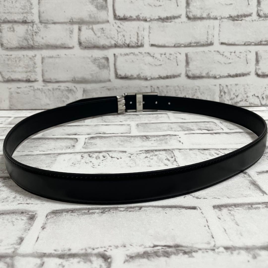 極美品✨フェンディ　ベルト　FFバックル　シルバー金具　黒