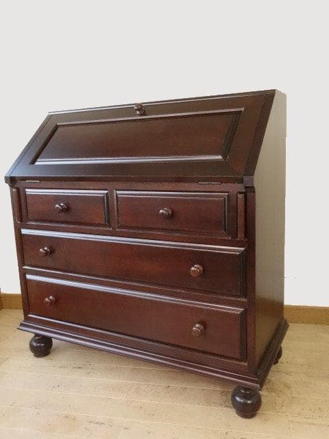 松本民芸家具　ライティング　ビューロー（丸脚）　USED　再塗装済