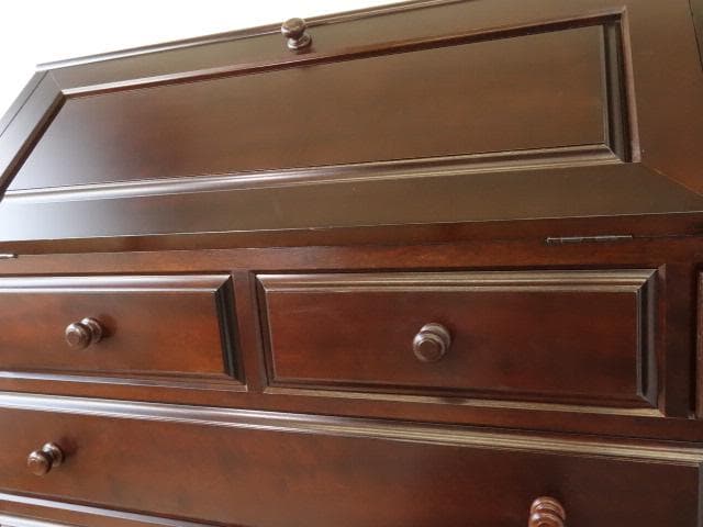 松本民芸家具　ライティング　ビューロー（丸脚）　USED　再塗装済