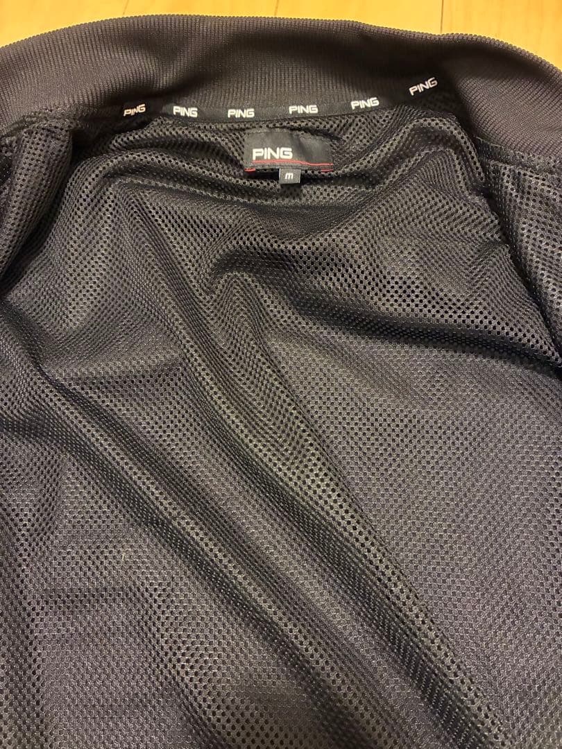 【新品タグ付】　PING ゴルフブルゾン M ブラック コーデュラ素材