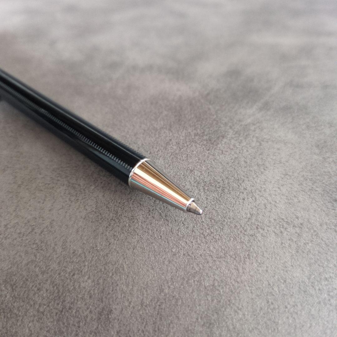 Cartier　カルティエ ツイスト式 ボールペン ブラック　シルバー