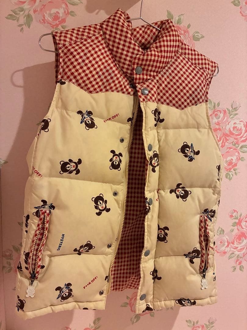 HYSTERIC GLAMOUR ダウンベスト くま
