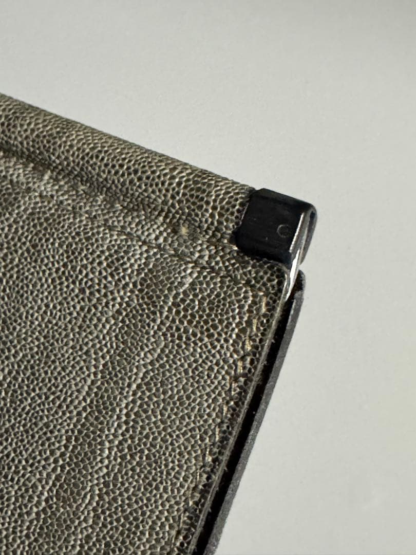 ヴァレクストラValextra 象革エレファント　札バサミ　現行品グリップ相当