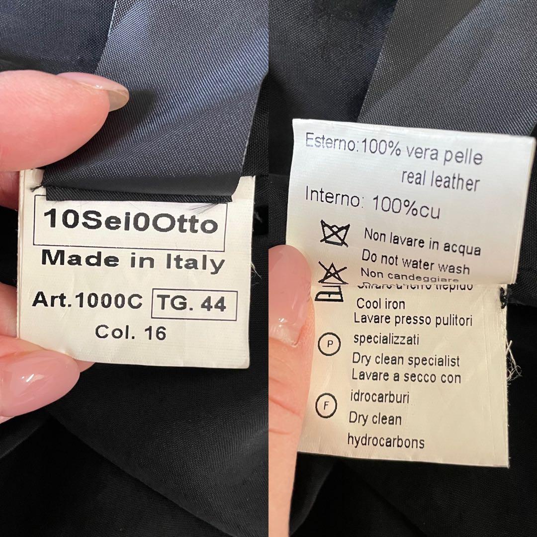 未使用級 10sei0otto ホースレザー ジャケット 44 イタリア製 馬革