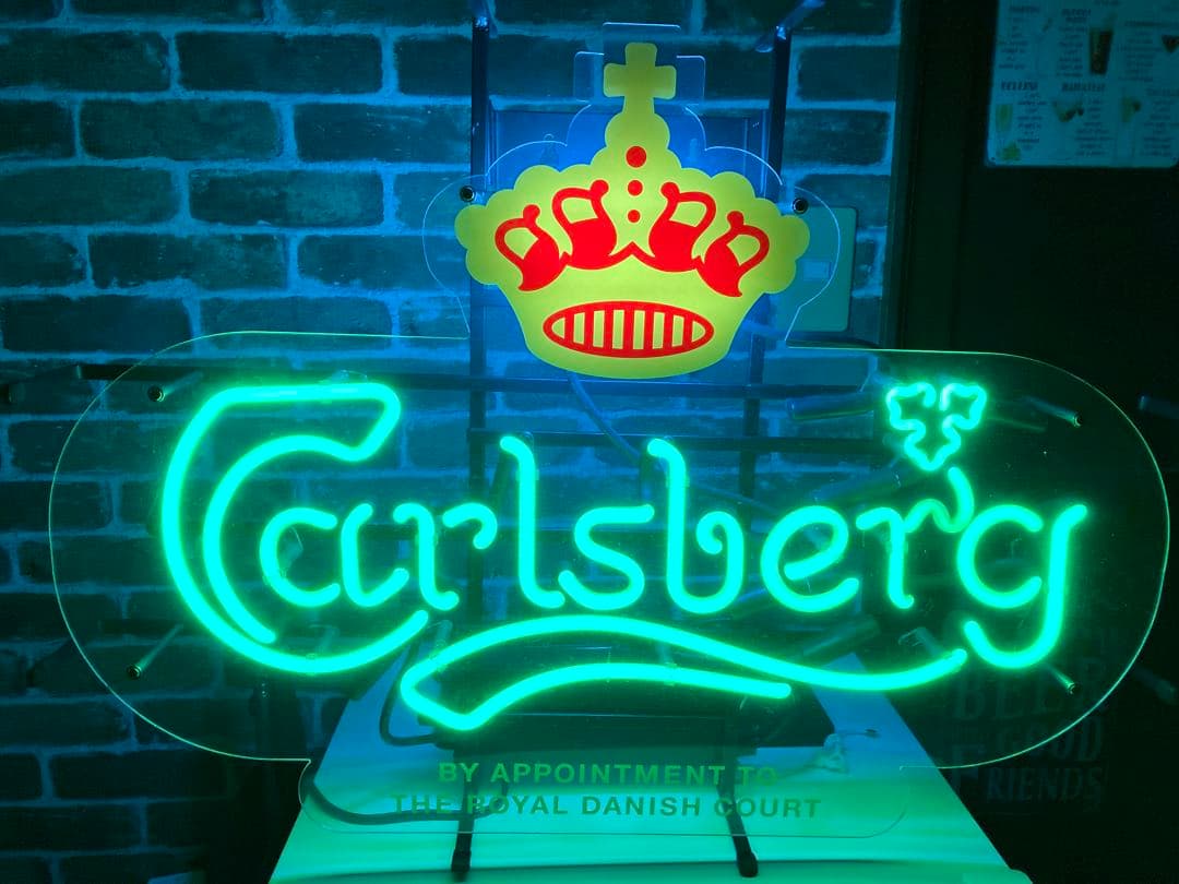 カールスバーグ ネオン菅 看板 インテリア ディスプレイ