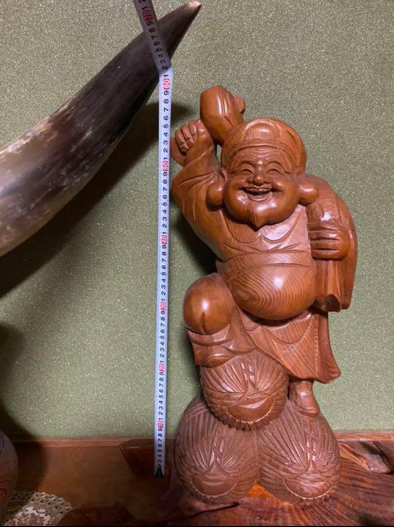 七福神  大黒天　木彫り置物