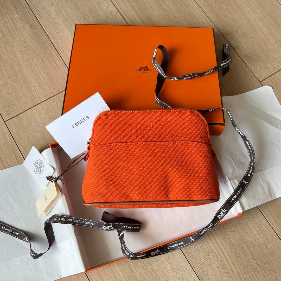 HERMESエルメス ポーチ 《 ボリード 》 ミニ PM オレンジ 新品未使用