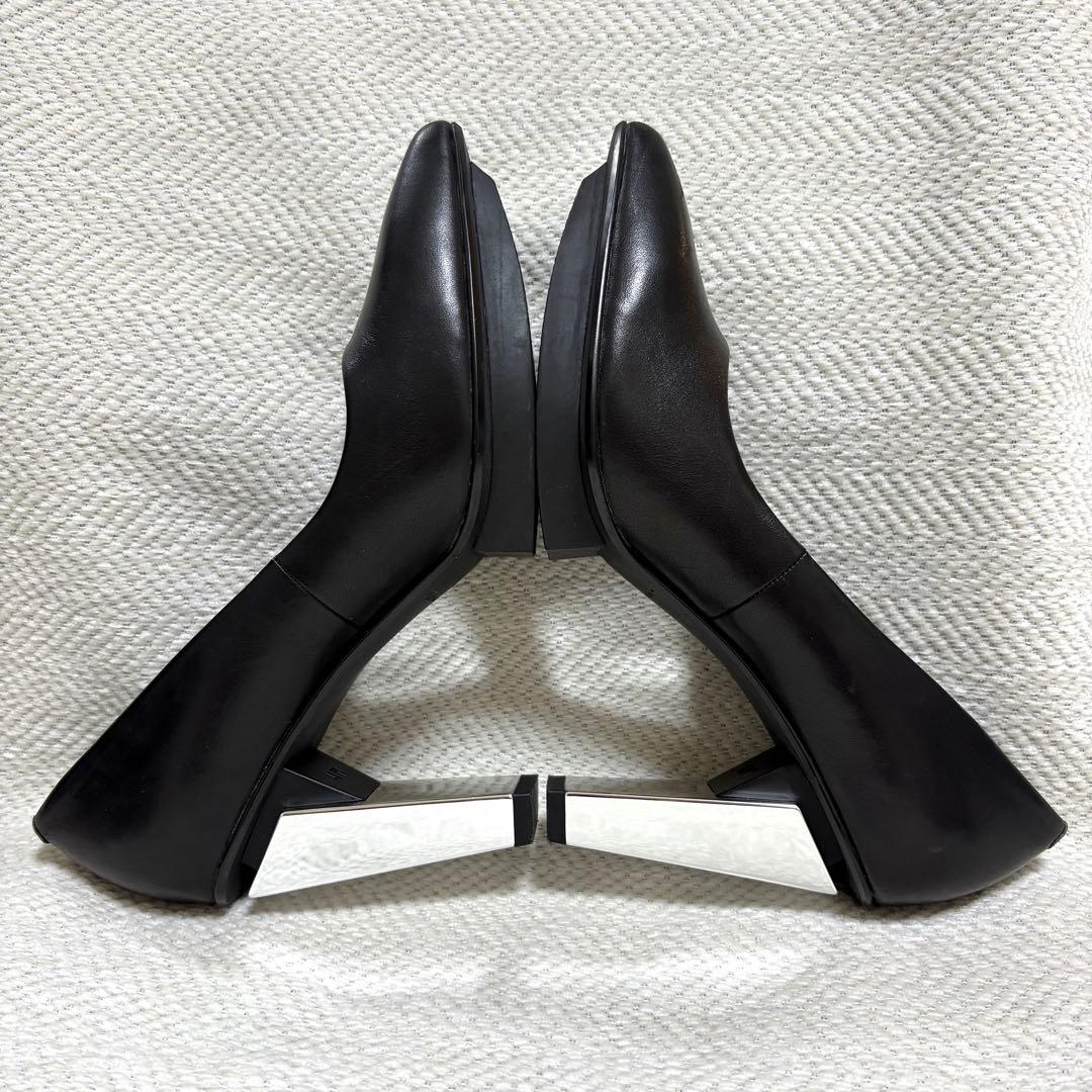 極美品 UNITED NUDE ユナイテッドヌード 本革 メタルヒール パンプス