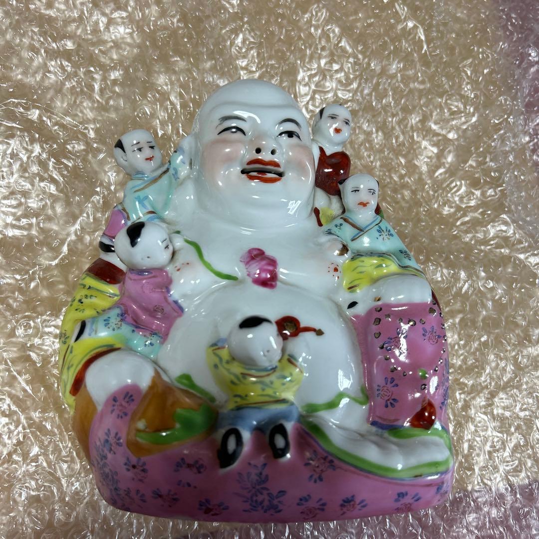 ⭐︎中国美術 陶器人形　五福童子