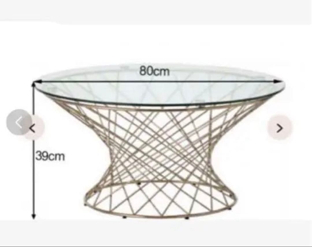 Francfranc ローテーブル BK 80cm