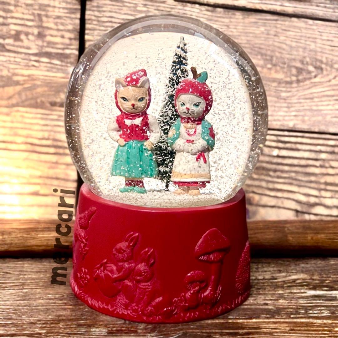 お箱有り ナタリーレテ アフタヌーンティー スノードーム りんご姫 ほぼ新品