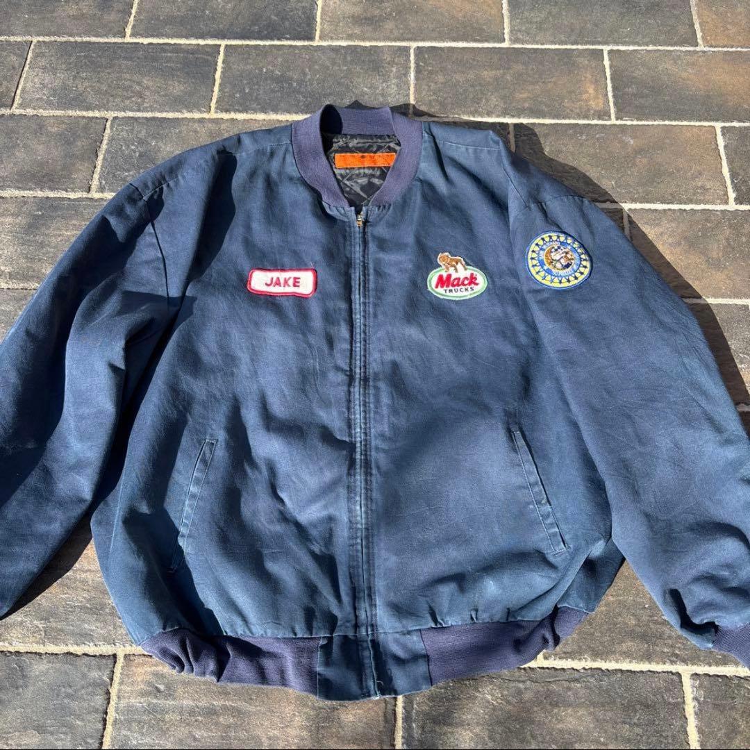 60s usa製 red kap mack trucks ブルゾン ma1 古着