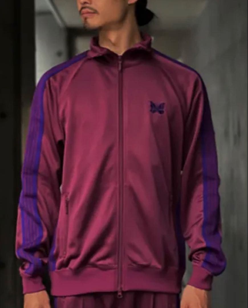 新品未使用 Nebdlles Track Jacket.Poly Wine-S