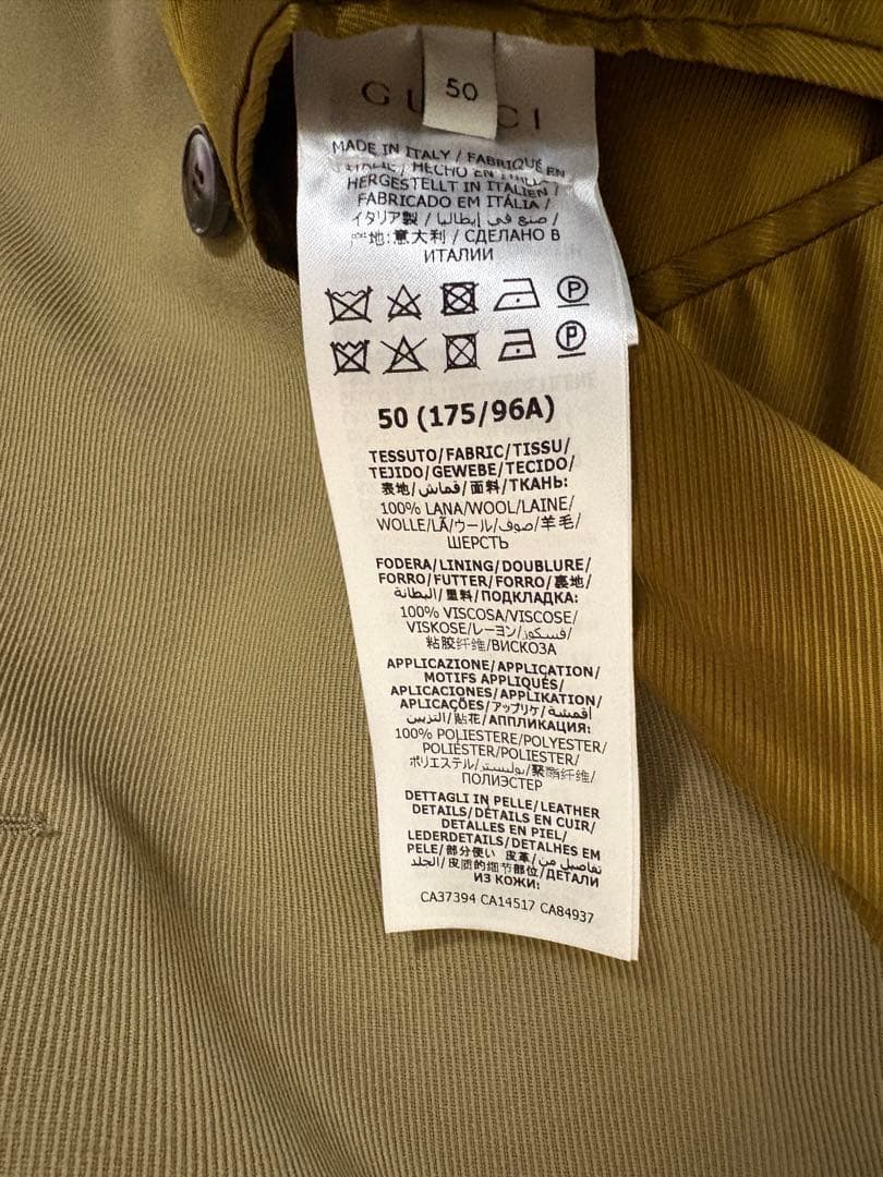 GUCCI トレンチコート　冬物　冬服