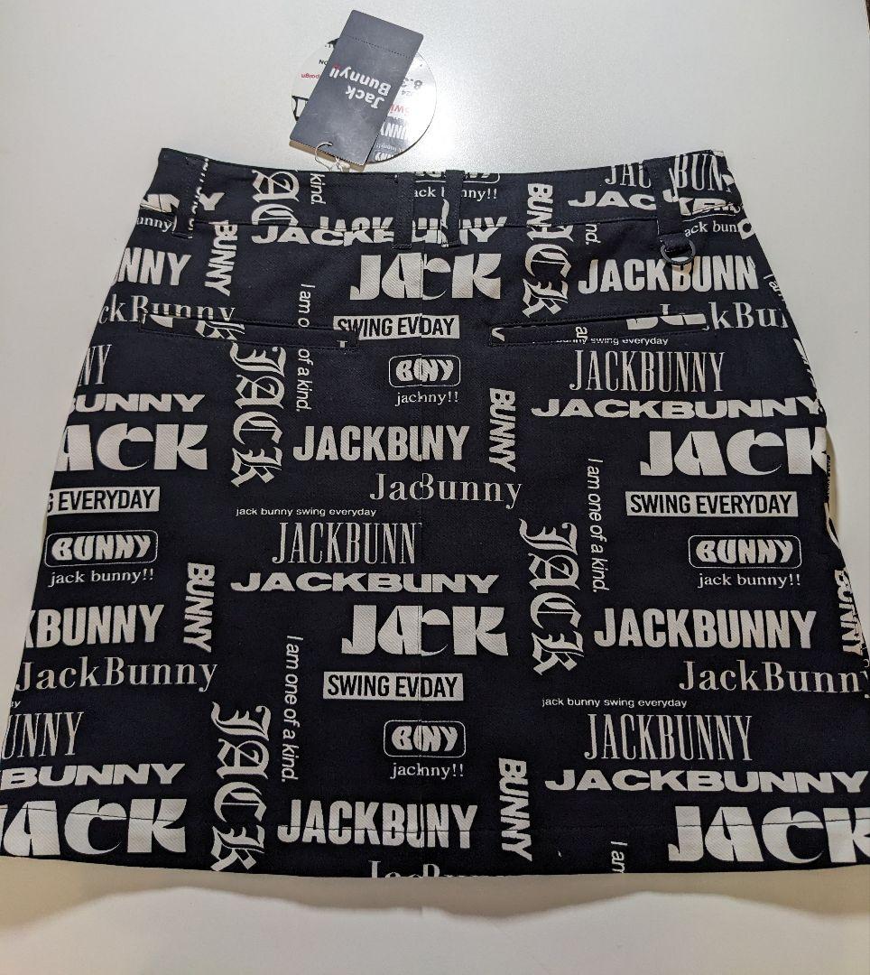 新品未使用タグ付き★JACKBUNNY ロゴプリント ブラックスカート　人気