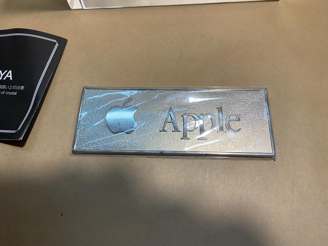 Apple 非売品 HOYA製クリスタルガラス オブジェ