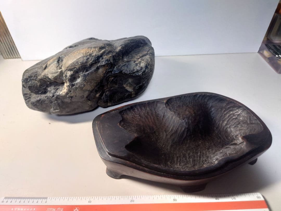 石手川石　屏風岩　水石 鑑賞石