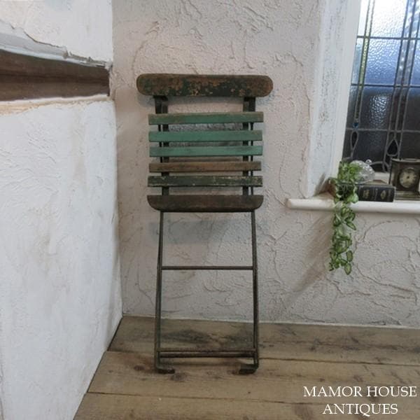 イギリス アンティーク 家具 フォールディングチェア 折り畳み式 英国4777e