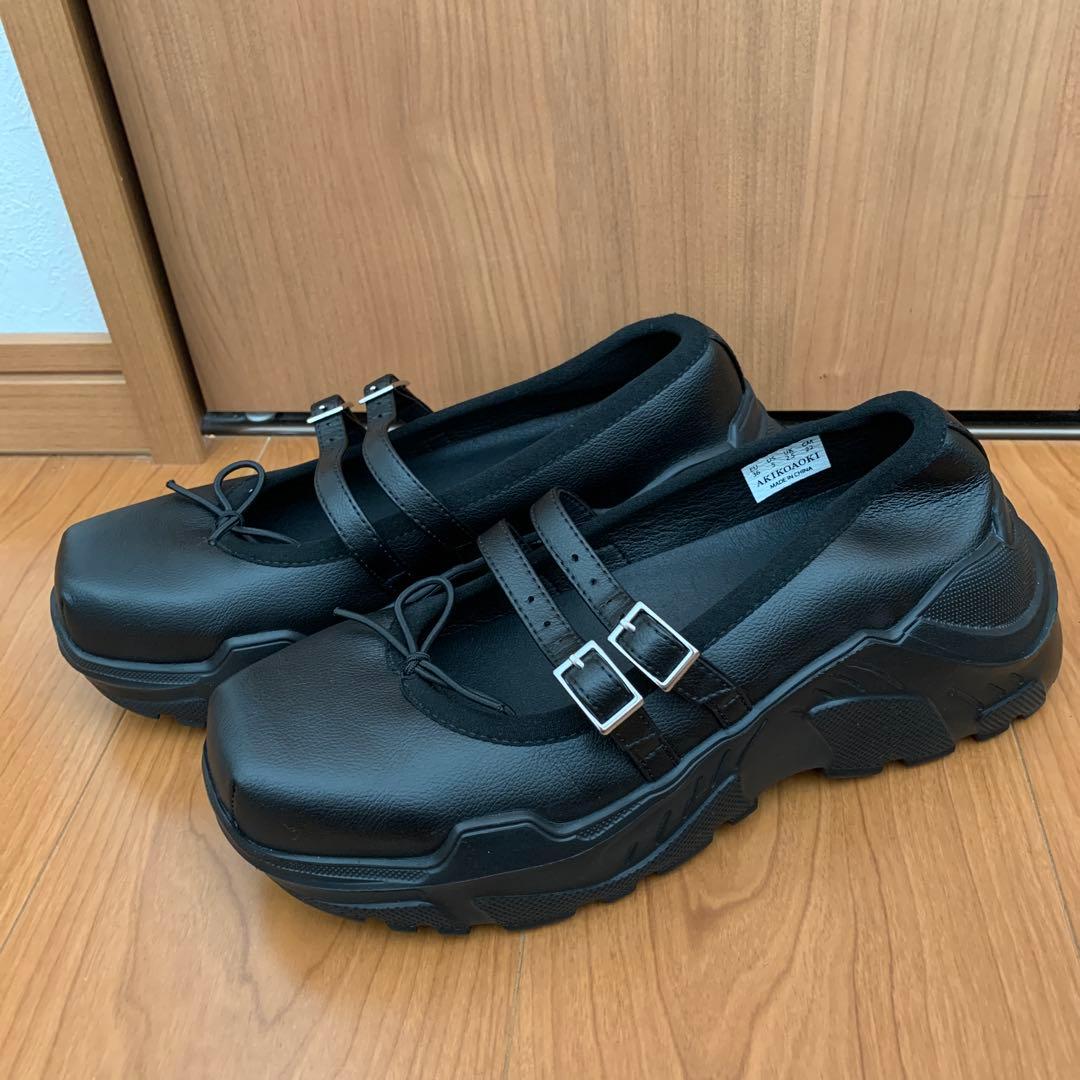 AKIKOAOKI Giselle-faux leather 別注 22センチ