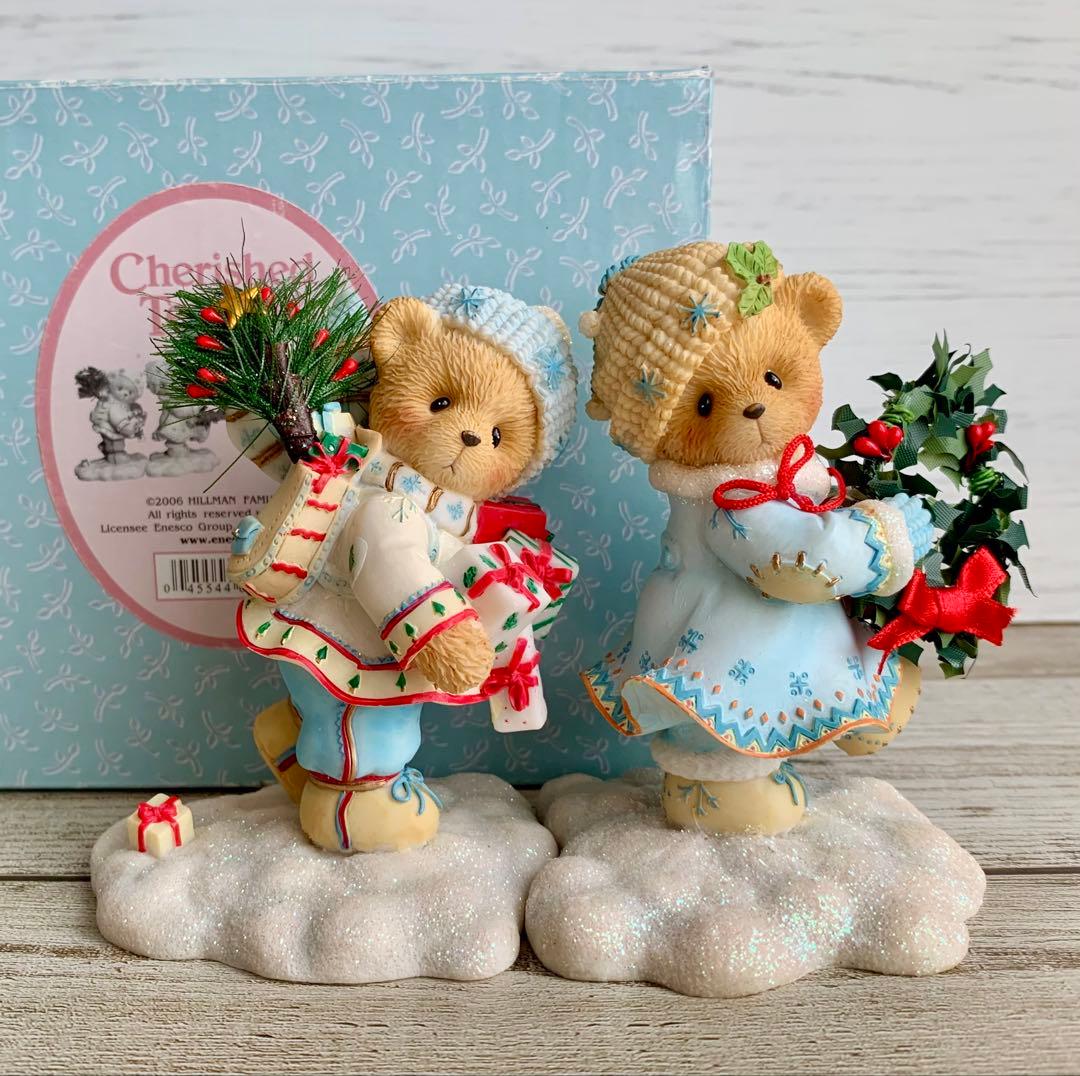 チェリッシュドテディーズ エリックとインガ クリスマス 置物