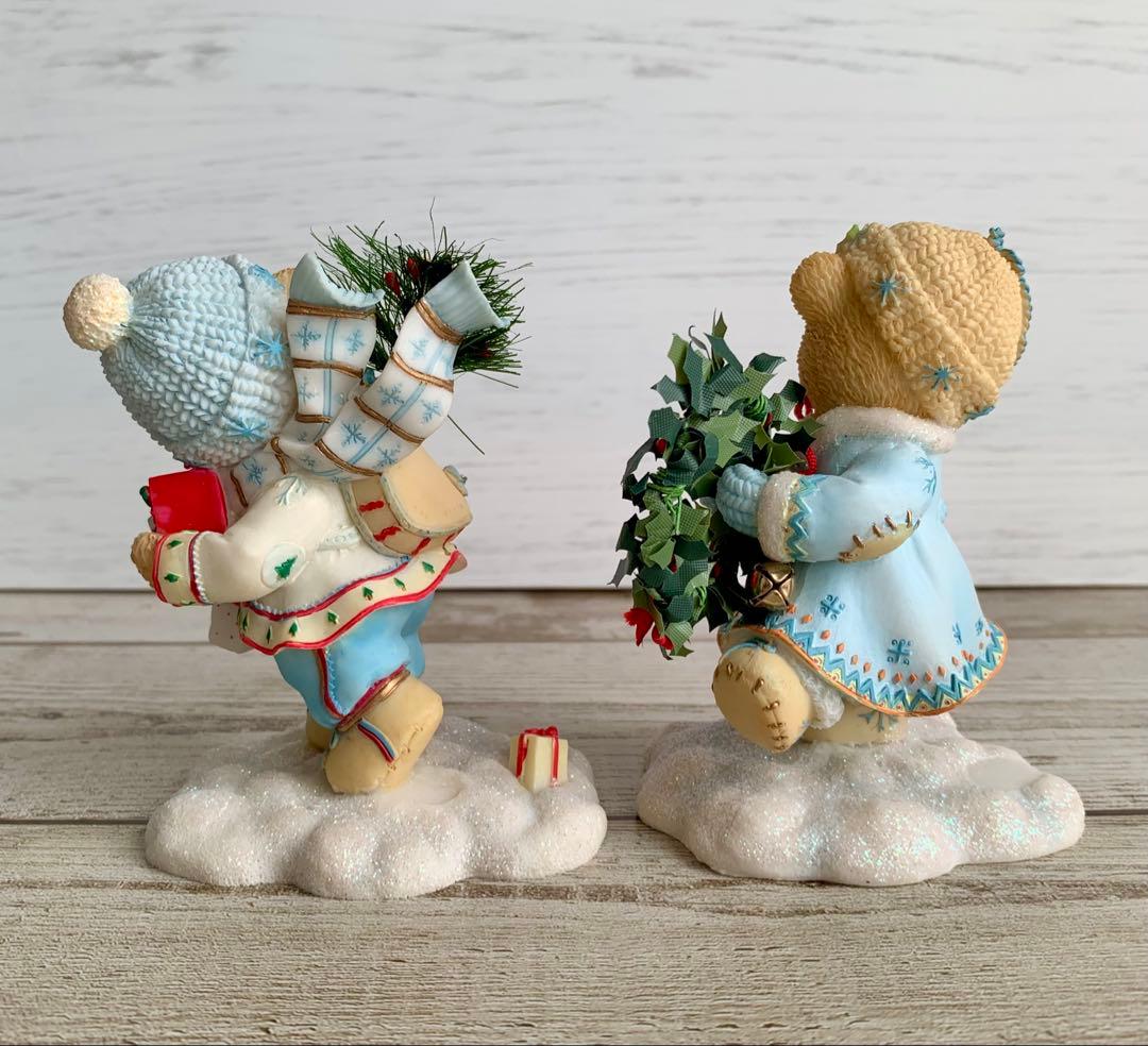 チェリッシュドテディーズ エリックとインガ クリスマス 置物