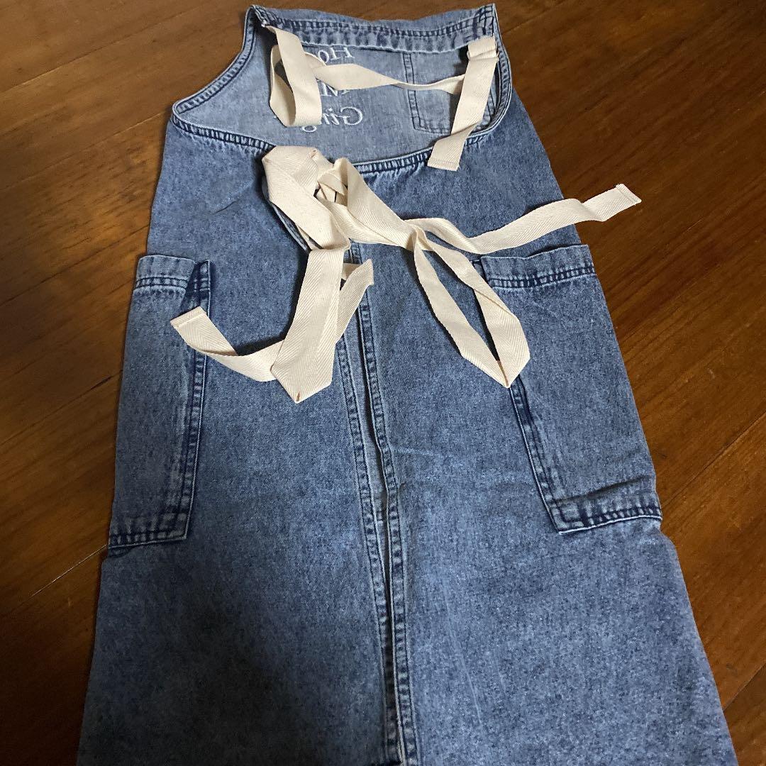 エプロン・三角巾 herlipto Washed Denim Apron