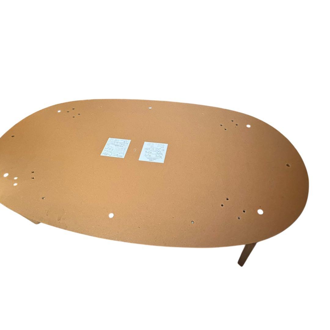 【廃盤】無印良品 楕円こたつ タモ材 フラットヒータ－