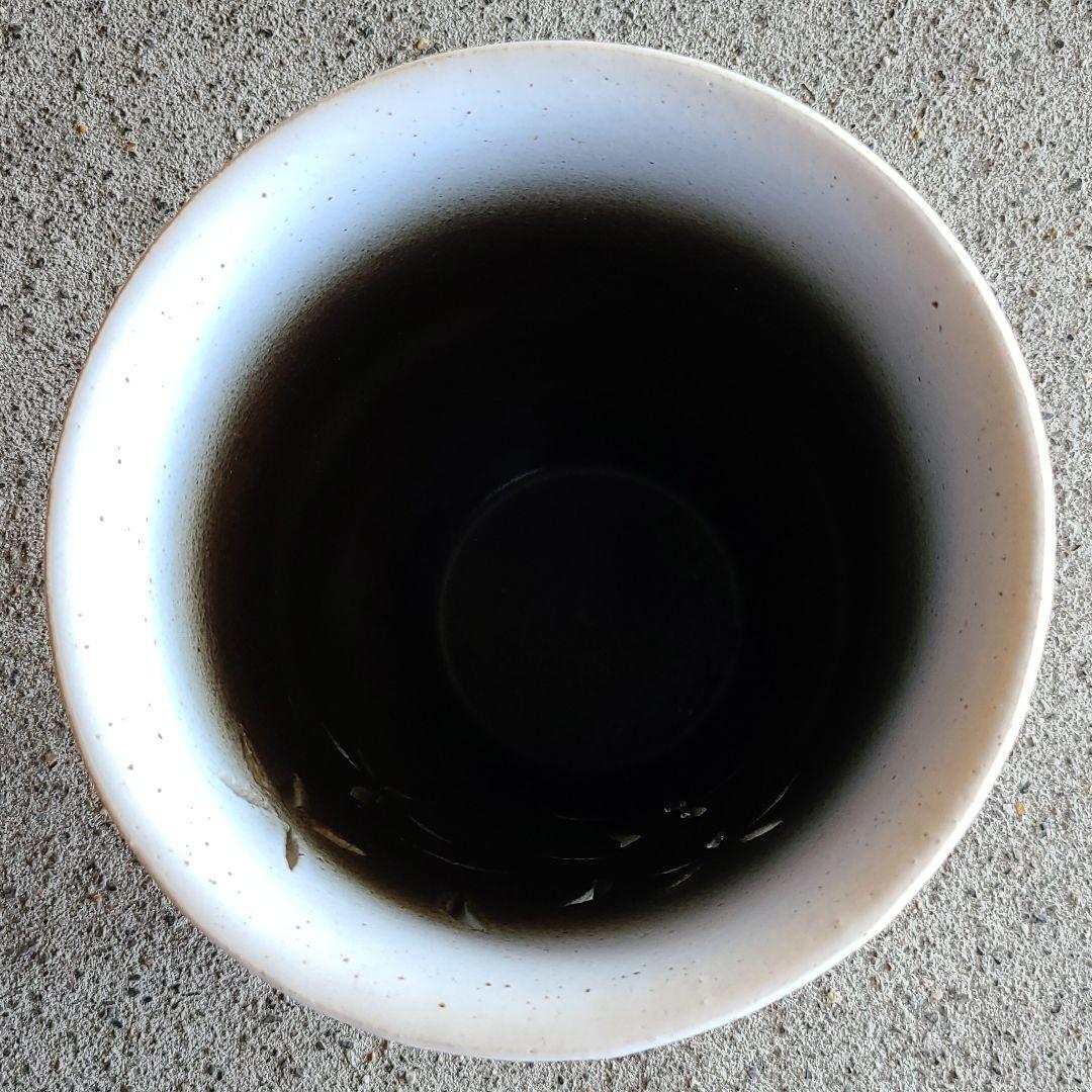 信楽焼傘立て 花透かし 高さ４２cm