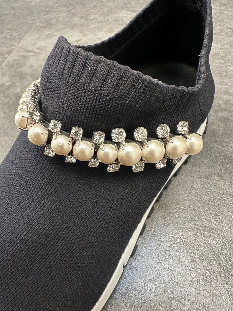 ジミーチュウ スニーカー ビジュー ヴェローナJIMMY CHOO 23.5