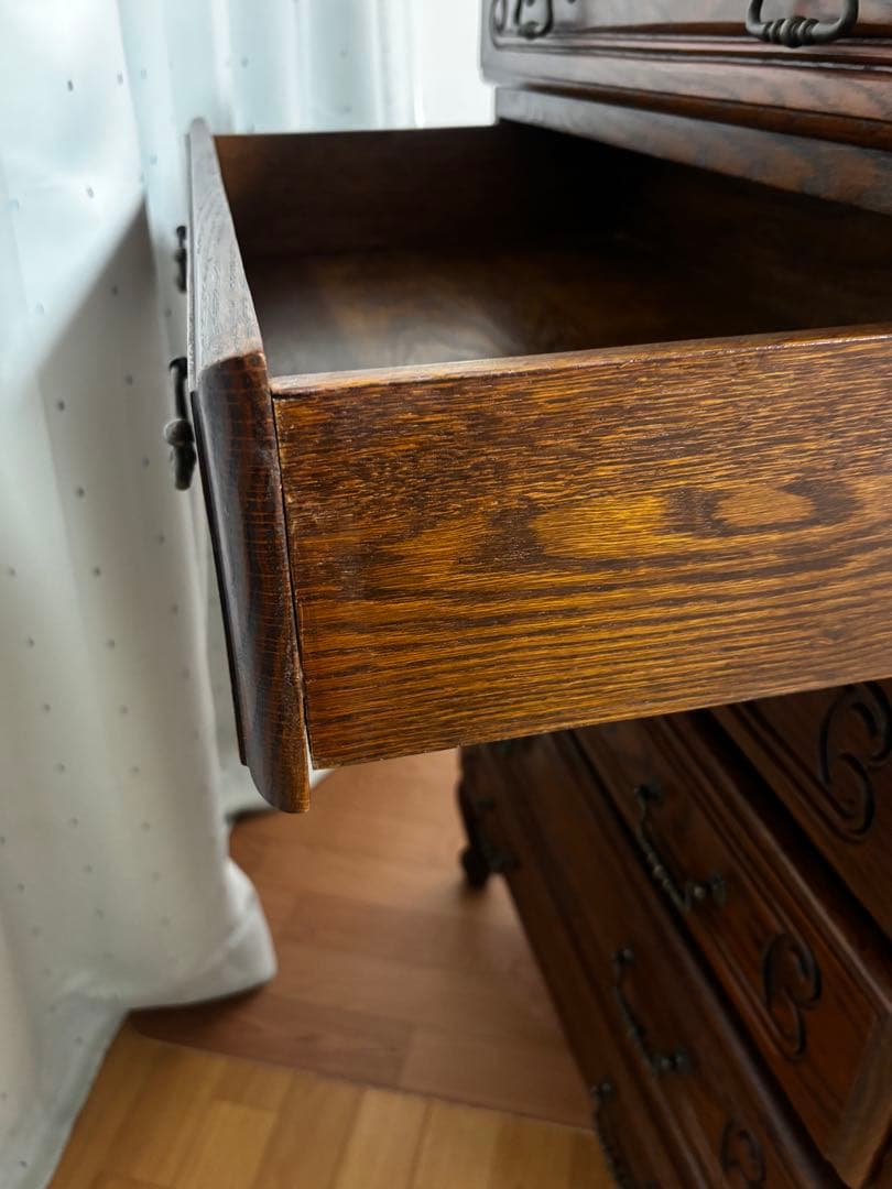 ルーマニア製 6段チェスト チェスト 輸入家具 家具 クラシック　猫脚