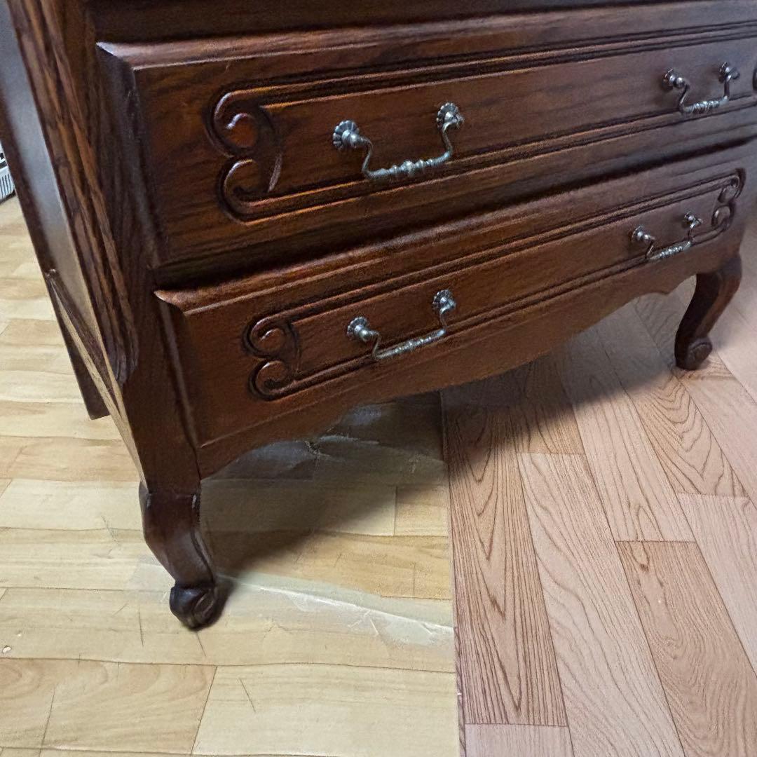 ルーマニア製 6段チェスト チェスト 輸入家具 家具 クラシック　猫脚