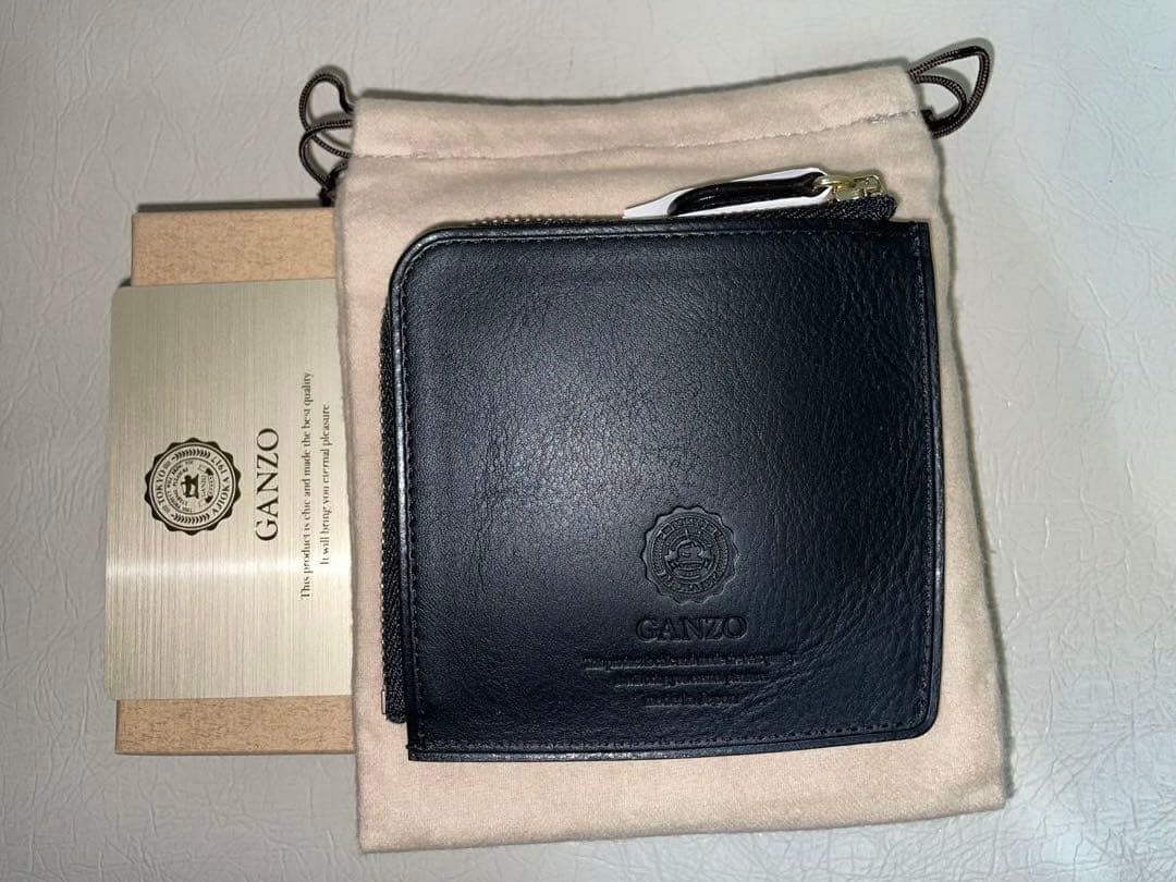 GANZO ミネルバナチュラルZIPパース　ブラック