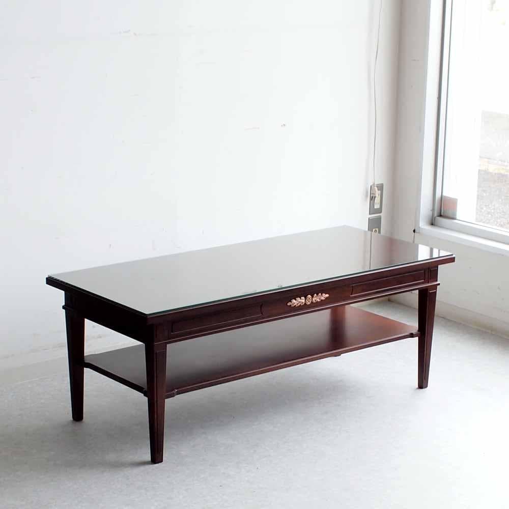 神戸欧風家具 メープル不二屋 マホガニー材 センターテーブル ZR24470