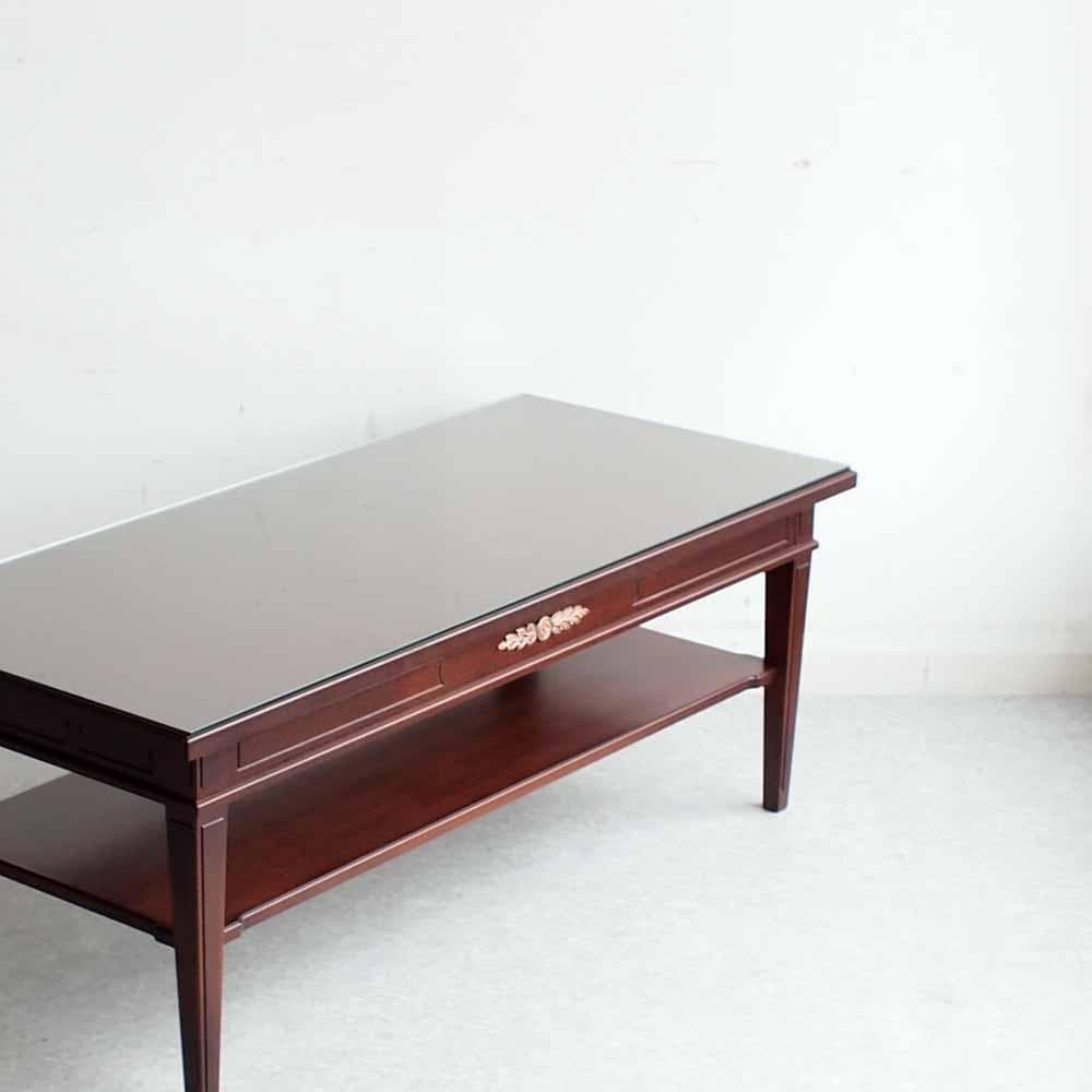 神戸欧風家具 メープル不二屋 マホガニー材 センターテーブル ZR24470