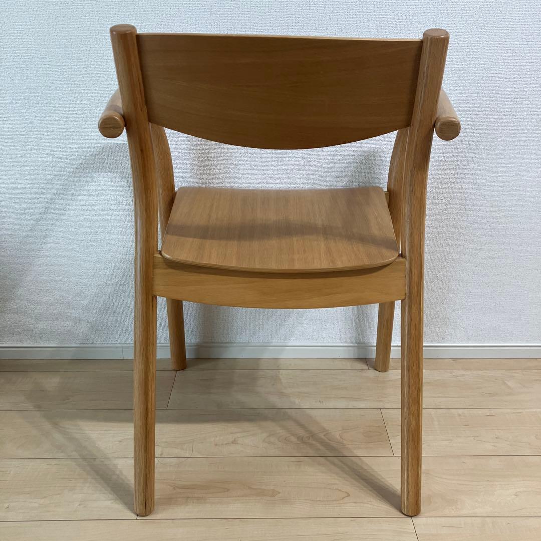無印良品　オーク材　ダイニングアームチェア　無印