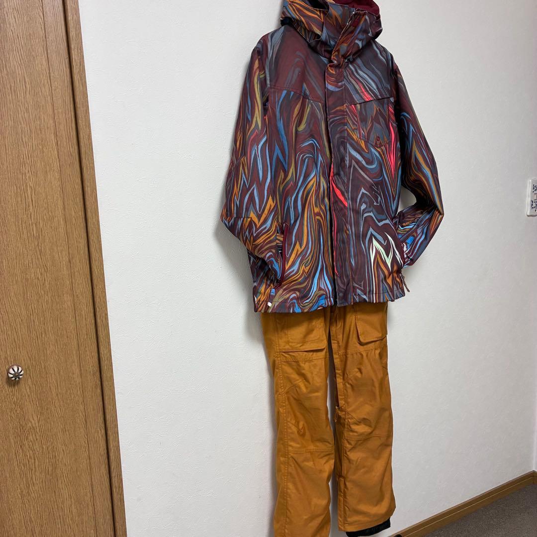 クイックシルバー　スキー　スノボ　ウェア　メンズ　XS S 上下　マルチカラー