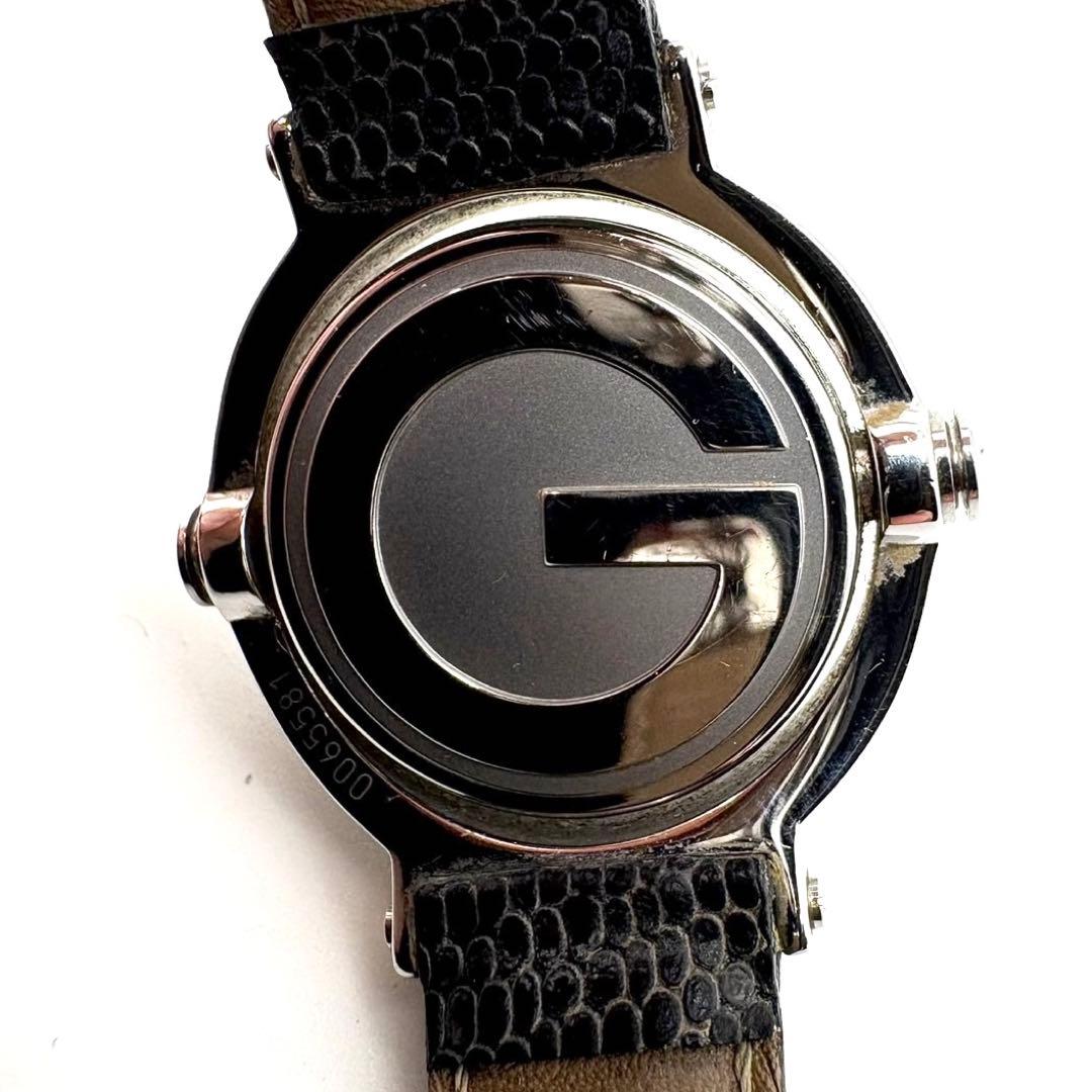 新品電池☆GUCCI グッチ 6600L ターンフェイス Gロゴ 腕時計 稼働