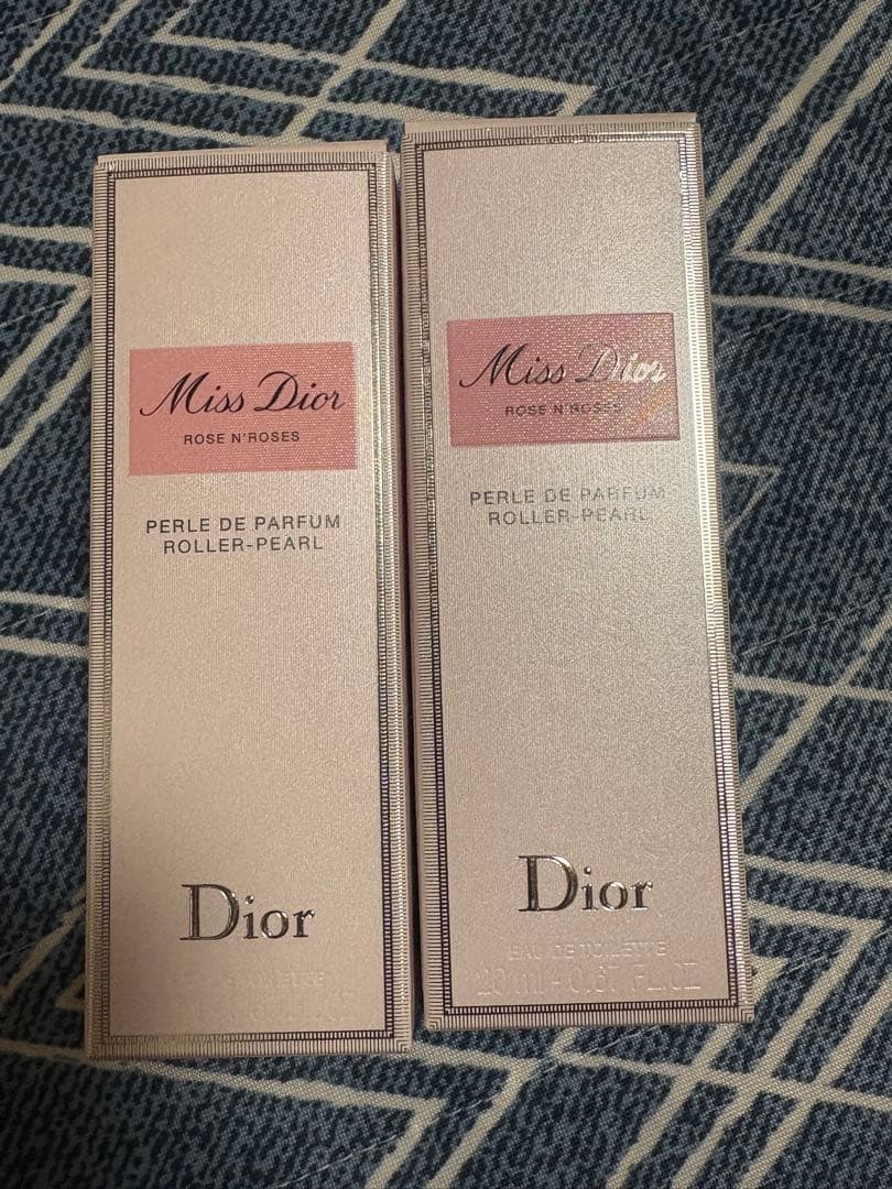 475. 【２本セット】ミス ディオール ローズ&ローズ ローラーパール