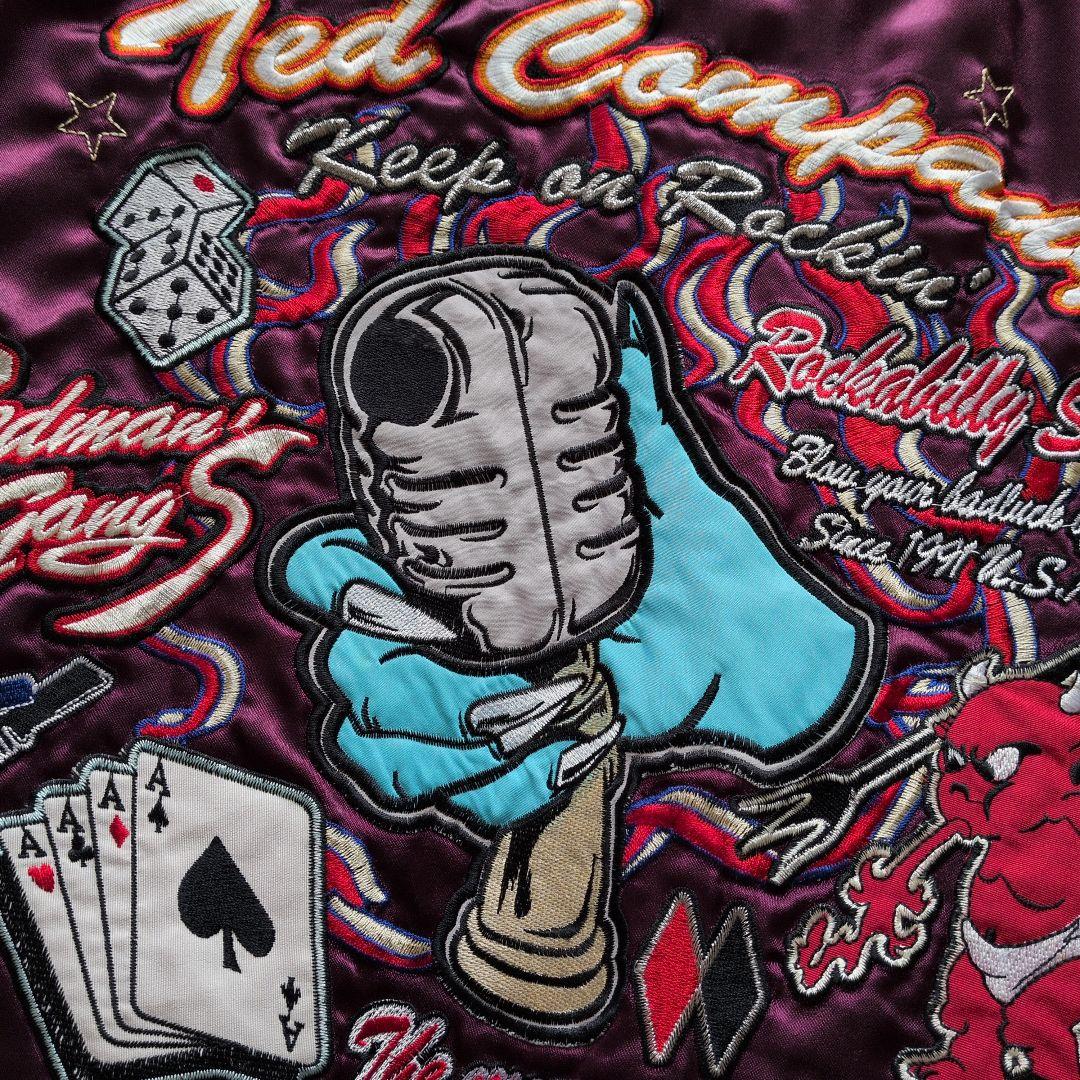 テッドマンスカジャン　リバーシブル　クリーニングタグ付