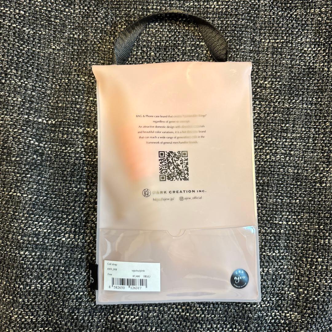 ajew Coil strap コイルストラップ ストラップ グリーン ピンク