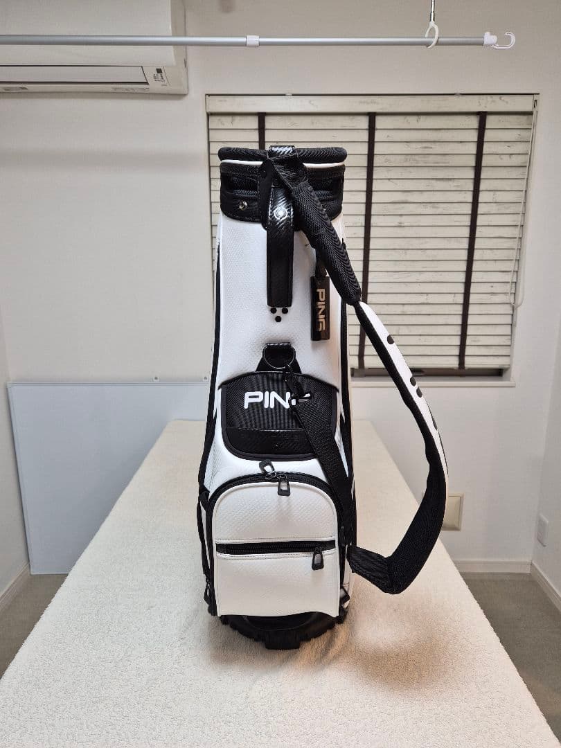 【レイナ】PING キャディバッグ ホワイト/ブラック