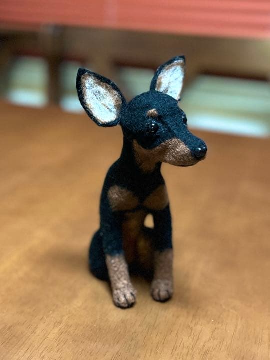 羊毛フェルト　トイマンチェスターテリア