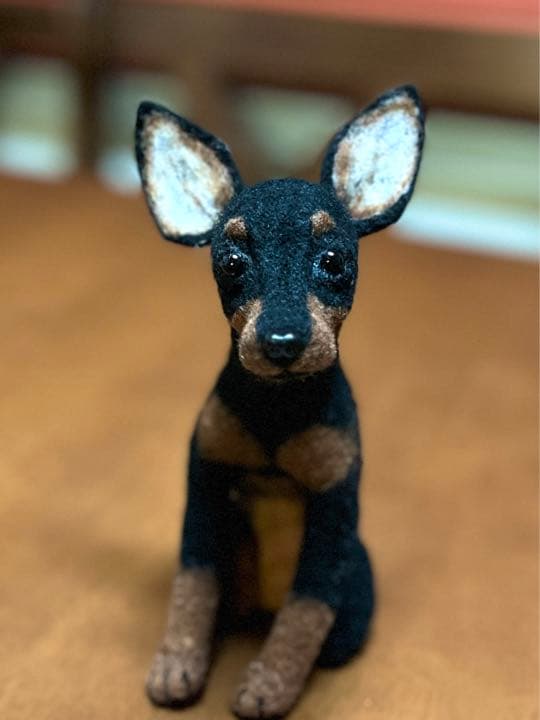 羊毛フェルト　トイマンチェスターテリア