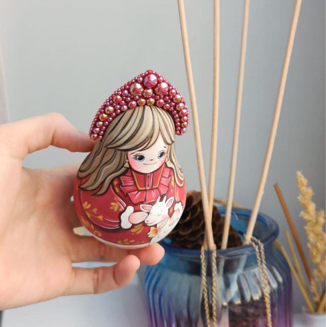 ロシア雑貨☆民族衣装起き上がりこぼし３点ココシニクKokoshnikマルガリータ