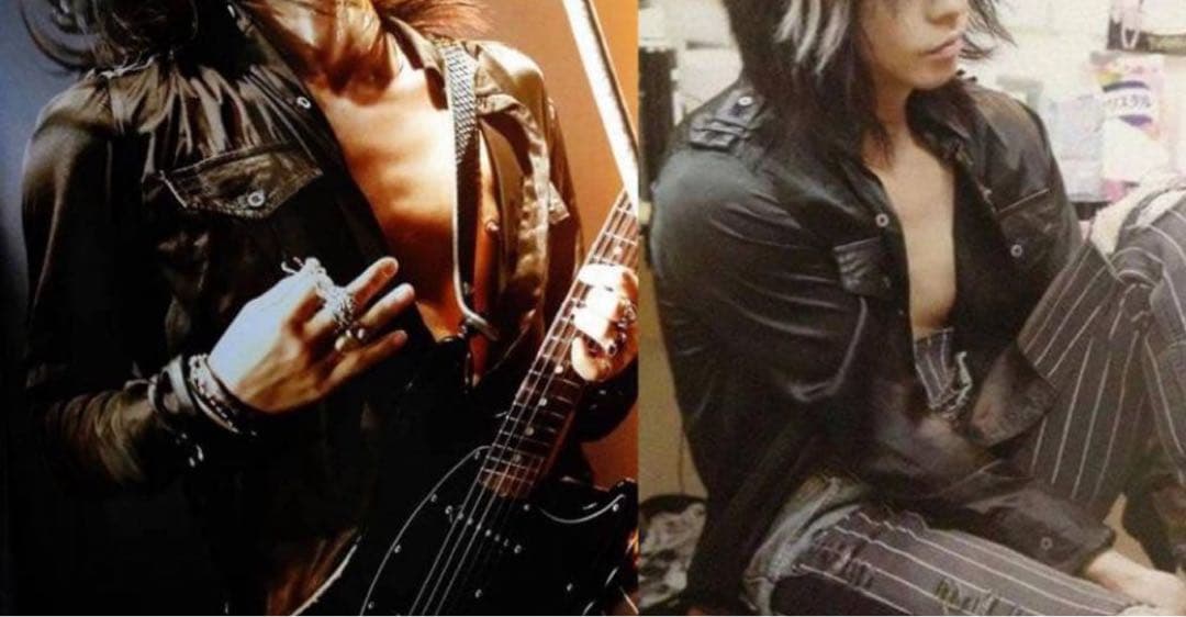 Roen ロエン シルクシャツ フェザーワッペン 羊革 hyde VAMPS