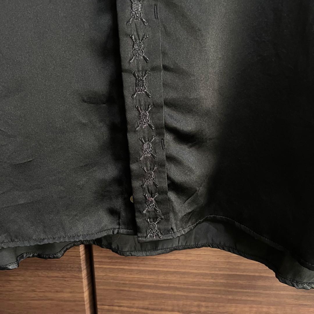 Roen ロエン シルクシャツ フェザーワッペン 羊革 hyde VAMPS