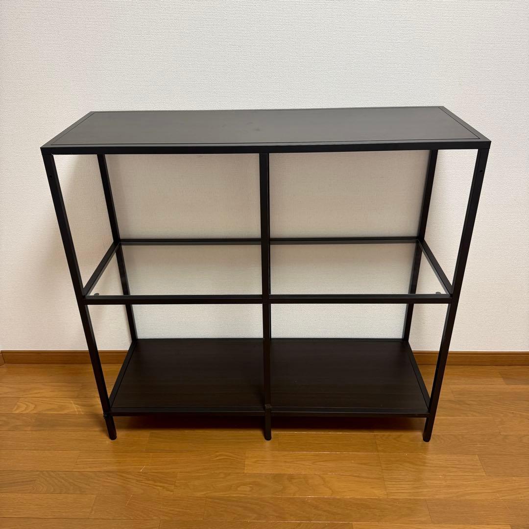 メル82601 　IKEA シェルフ　VITTSJÖ ヴィットショー 2個