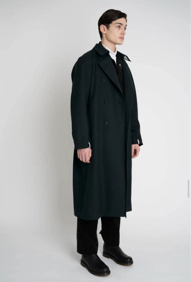 定価17万円　overcoat コート ダブルブレスト トレンチコート　Lサイズ